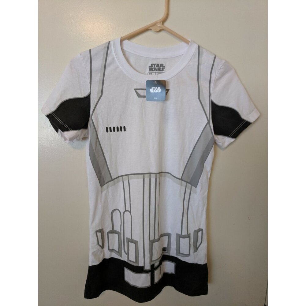 Mighty Fine Junior's Star Wars Graphic T-shirt White M